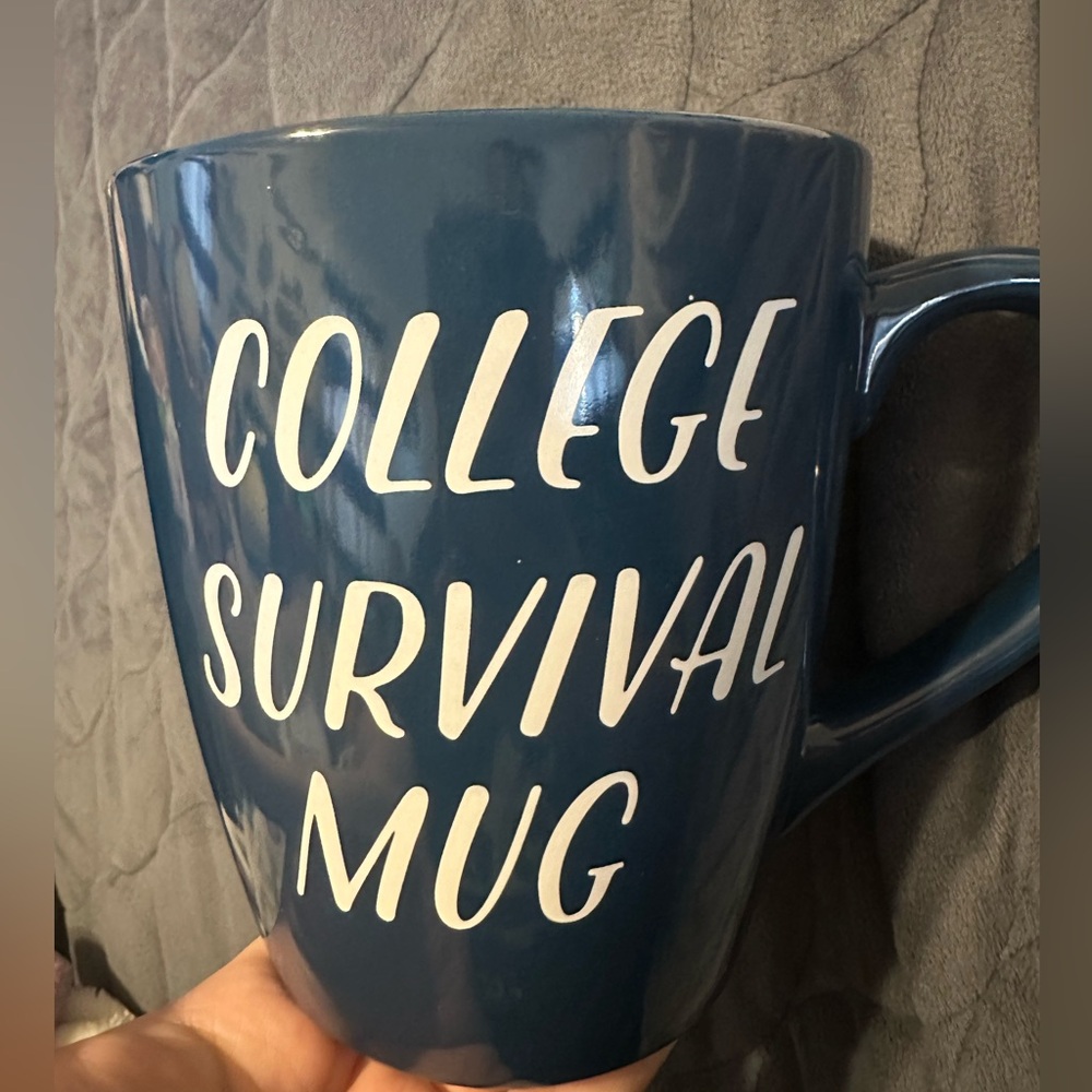 Blue College Survival Mug